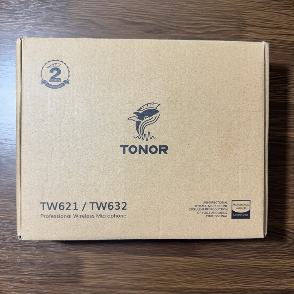 Tonor TW621 /TW632 Professional Wireless Microphone Black